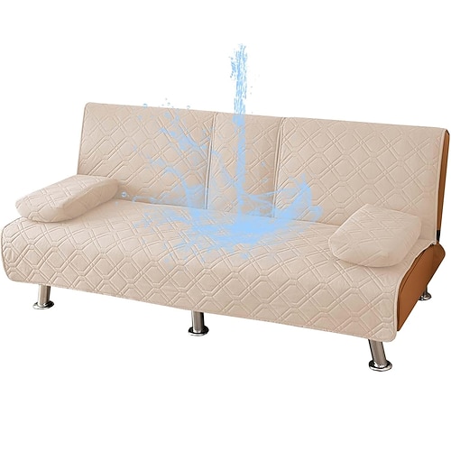 Wasserdichter Sofabezug für Haustiere, 3-Sitzer-Sofa-Bettbezug, gesteppter, faltbarer Bezug mit 2 abnehmbaren Armlehnen und 1 Halterung Image