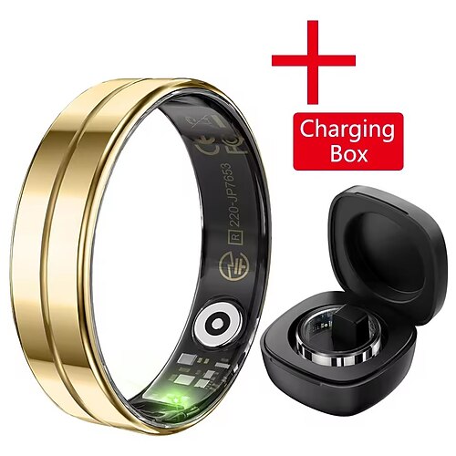 R11 Fashion Smart Ring, ultradünn, 2,2 mm dick, Edelstahlgehäuse, Fitness-Gesundheitstracker, Herzfrequenz-Blutsauerstoffmonitor Image