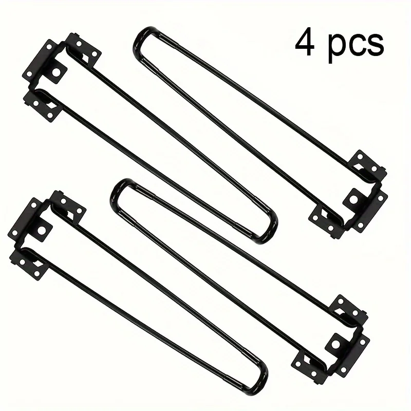 Pieds pliables en épingle à cheveux, pieds de table pliants en métal, bricolage, pieds de meubles pour tables basses, table d