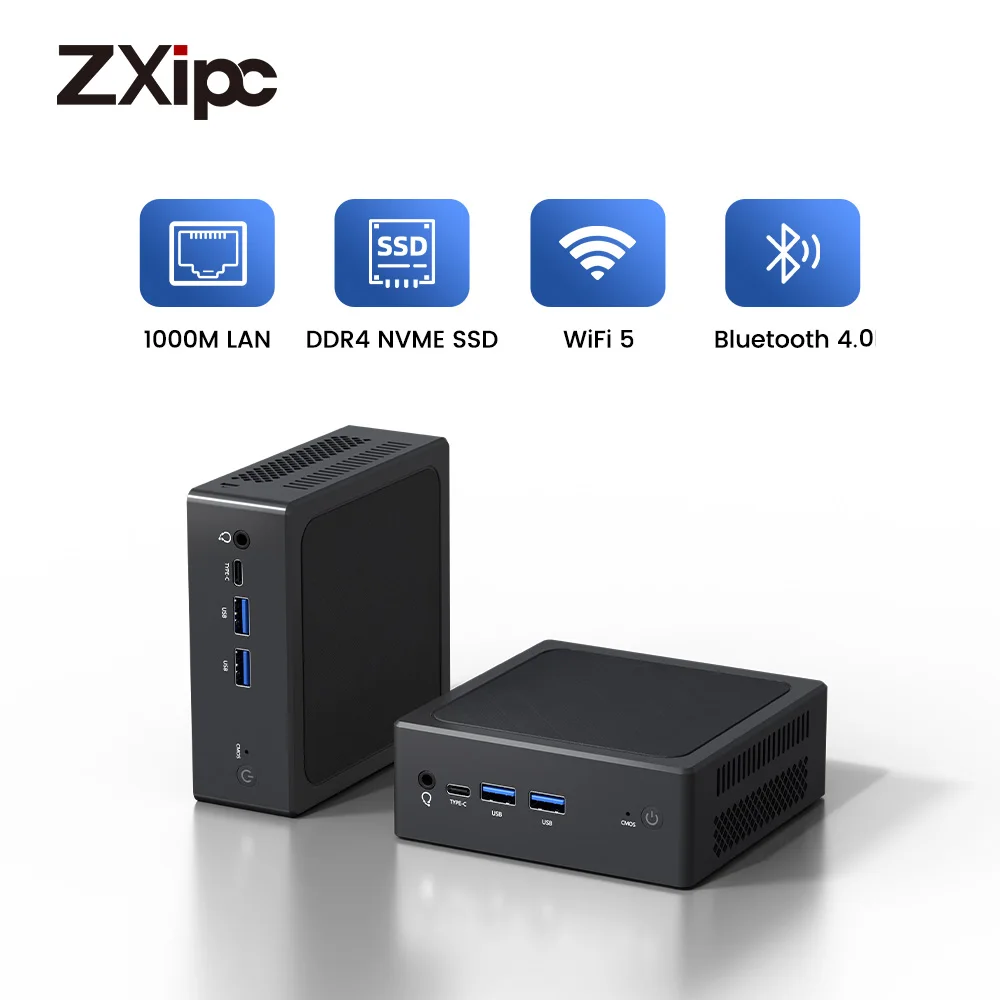 ZXIPC-Mini PC Intel N100 Windows 11 Pro, prend en charge jusqu