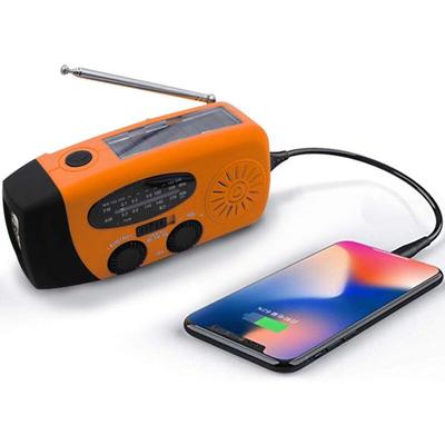 Cyslmuk - Solar-Wetterradio für den Notfall, Erdbeben-Set, Handkurbel, selbstbetrieben, am/fm/wb,