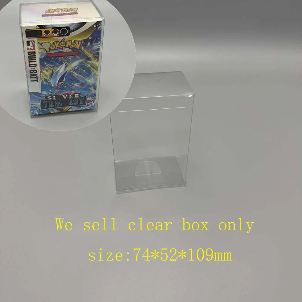 PET-Box für Kartenspiel PTCG Sword Shield SS12 Silver Tempest Ersetzen Sie die Shell-Vitrine Transparenter Schutz Image