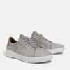 Sneaker TIMBERLAND "M Seneca Bay LOW LACE UP SNEAKER DA", Gr. 46, lt gry nubuc, Leder, sportlich, Schuhe