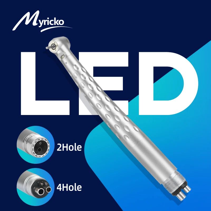 Dental High Speed Handstück LED Self-Power E-generator Push Button Air Turbine Patrone Rotor rotation Fit NSK KAVO BienAir Image