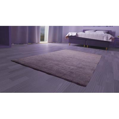 Wollteppich MORGENLAND "Uni - Gabbeh Teppich - Softy", lila, B:140cm H:1,6mm L:200cm, Schurwolle, Teppiche, Gabbeh Optik, Uni Farben, reine Wolle, sehr weicher Flor, Wohnzimmer Image