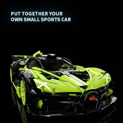 3588PCS Die Super Sport Bolide Auto Modell MOC 1:8 Bausteine Racing Auto Montage Modell Kinder Image