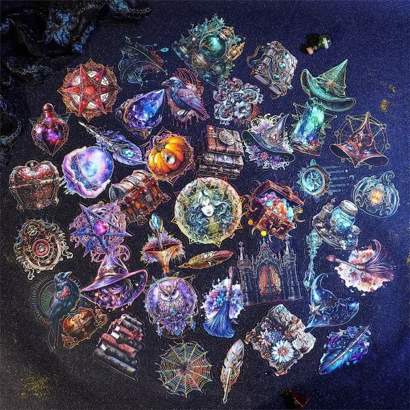 10 Stücke Fantasy Star Decor Handbuch Schreibwaren Dekoration Lieferungen Aufkleber Sammelalbum 142*95mm Aufkleber Pack DIY Image