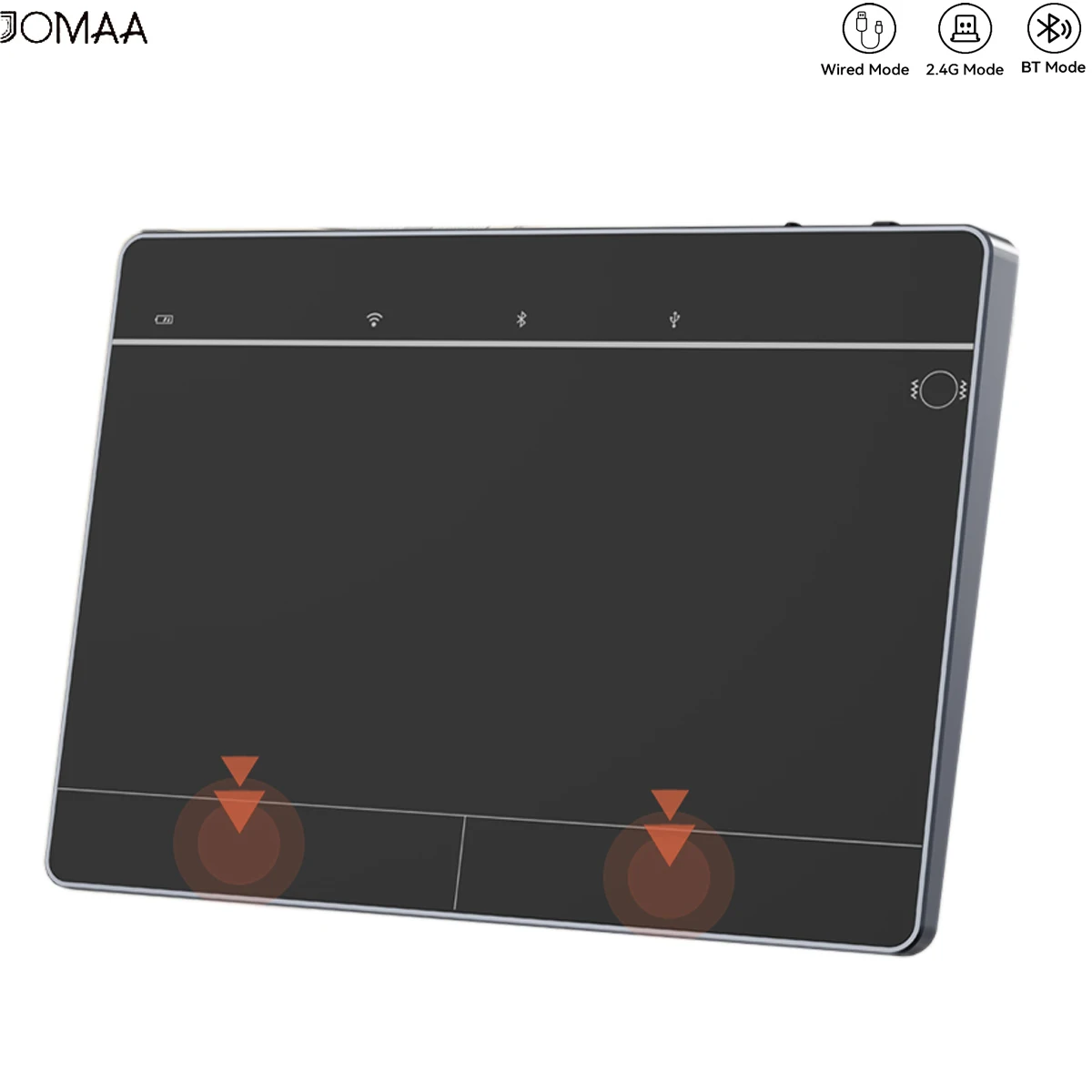 JOMAA Kabellose Bluetooth-Trackpad-Maus für Windows 10/11, große hochpräzise Touchpad-Maus mit linkem und rechtem Klick Image