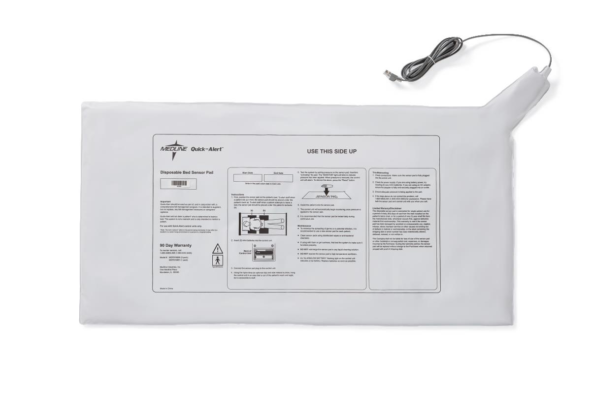 Sensor Pad, Bed, 90 Day, 5/CS (MDT9190B5) Case of 5 Medline