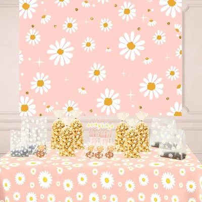 Daisy Party Tableware Set for Birthday Party Table Decor Boy Birthday Party Baby Shower Wedding Parties Decoration