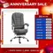 Vinsetto Computer Office Chair Home Swivel Task Recliner w/ Footrest, Arm, Grey