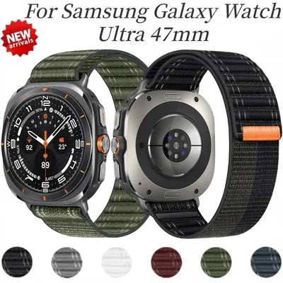 Sports Nylon Loop Strap For Samsung Galaxy Watch Ultra 47mm LTE Band Correa For Galaxy watch Ultra