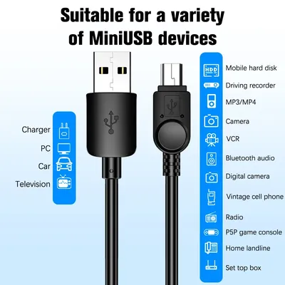 Fast Charging Cable Usb To Usb Fast Data Charger USB C Cable for Car Dvr Gps Digital Camera Mp3 Mp4 Player Usb Cable for Xiaomi