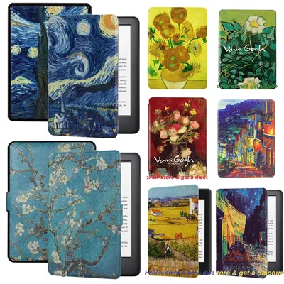 Leather Case for Kindle Voyage 8th 10th Gen Paperwhite 4 3 2 1 6 Inch Funda Para Capa E-reader Ebook