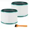 2 Pack HP01 HP02 HEPA Filter Replacement Compatible with Dyson HP01 HP02 DP01 DP02 Desk Purifiers,