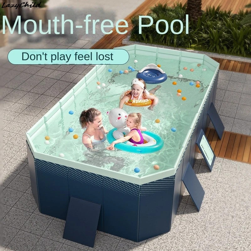 Piscine PVC LazyChild, installation gratuite, prête à l'emploi, piscine pour enfants, piscine familiale de grande taille pour la maison et l'extérieur