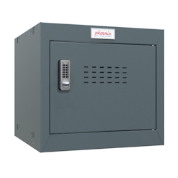 Phoenix CL0344AAE Würfel-Schließfach Cube Locker 44L Anthrazitgrau - Elektronisches Schloss - Für Hause, Büro, Fitness, Schüle Image