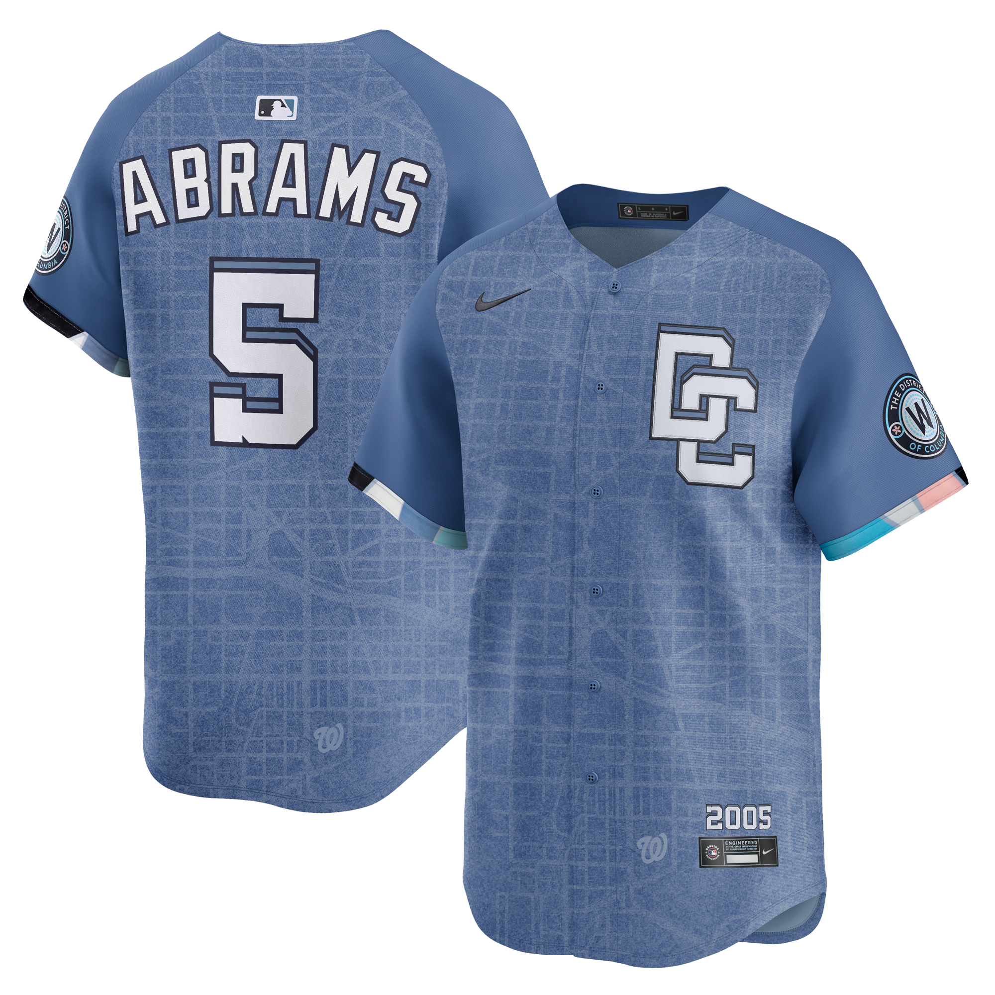 Washington Nationals Nike MLB Limited City Connect Trikot - Blau - C.J. Abrams - Herren Image