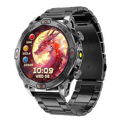 KC86 Smart Watch AMOLED Display Wasserdicht 1ATM Kompass Höhenmesser Barometer und LED Taschenlampe Sport