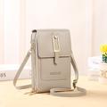 Touchscreen-Handytasche Mini-Crossbody-Flap-Bag modische Kunstleder-Geldbörse vertikale Brieftasche mit Kartenfächern