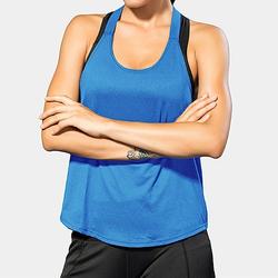 Damen Tanktop Laufweste offener Rücken ärmellos Freizeitsport schnelltrocknend atmungsaktiv fürs Fitnessstudio