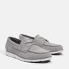 Sneaker TIMBERLAND "GRAFTON BAY LACE UP SHOE", Gr. 43,5, lt grau suede, Leder, sportlich, Schuhe