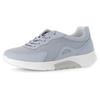 Keilsneaker GABOR ROLLINGSOFT, Damen, Gr. 41, blau (hellblau), Textil, Nubuklederimitat, unifarben, sportlich, Schuhe, Freizeitschuh, Halbschuh, Schnürschuh mit Wechselfußbett