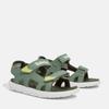 Sandale TIMBERLAND "PERKINS ROW BACKSTRAP SANDAL", Gr. 28, grün (oliv), Synthetik, sportlich, Schuhe, mit Klettverschluß