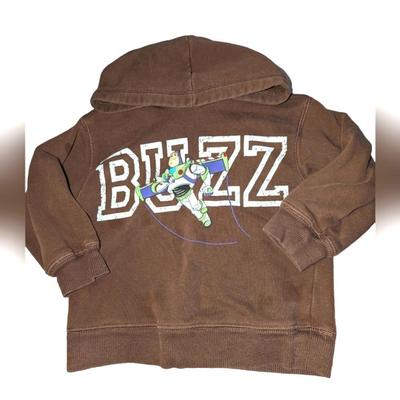 Disney Shirts & Tops | Disney Vintage Boys Buzz Lightyear Brown Hoodie Sweatshirt | Color: Brown | Size: Measured Vintage