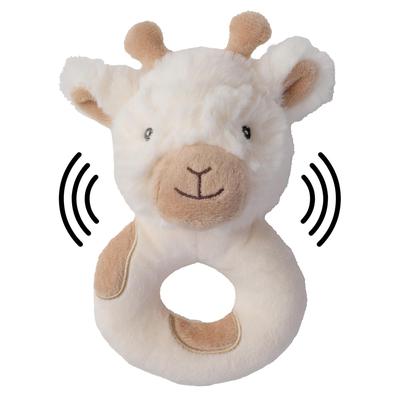 Bearington Collection Lil' Lofty 5.5" Giraffe Baby Rattle