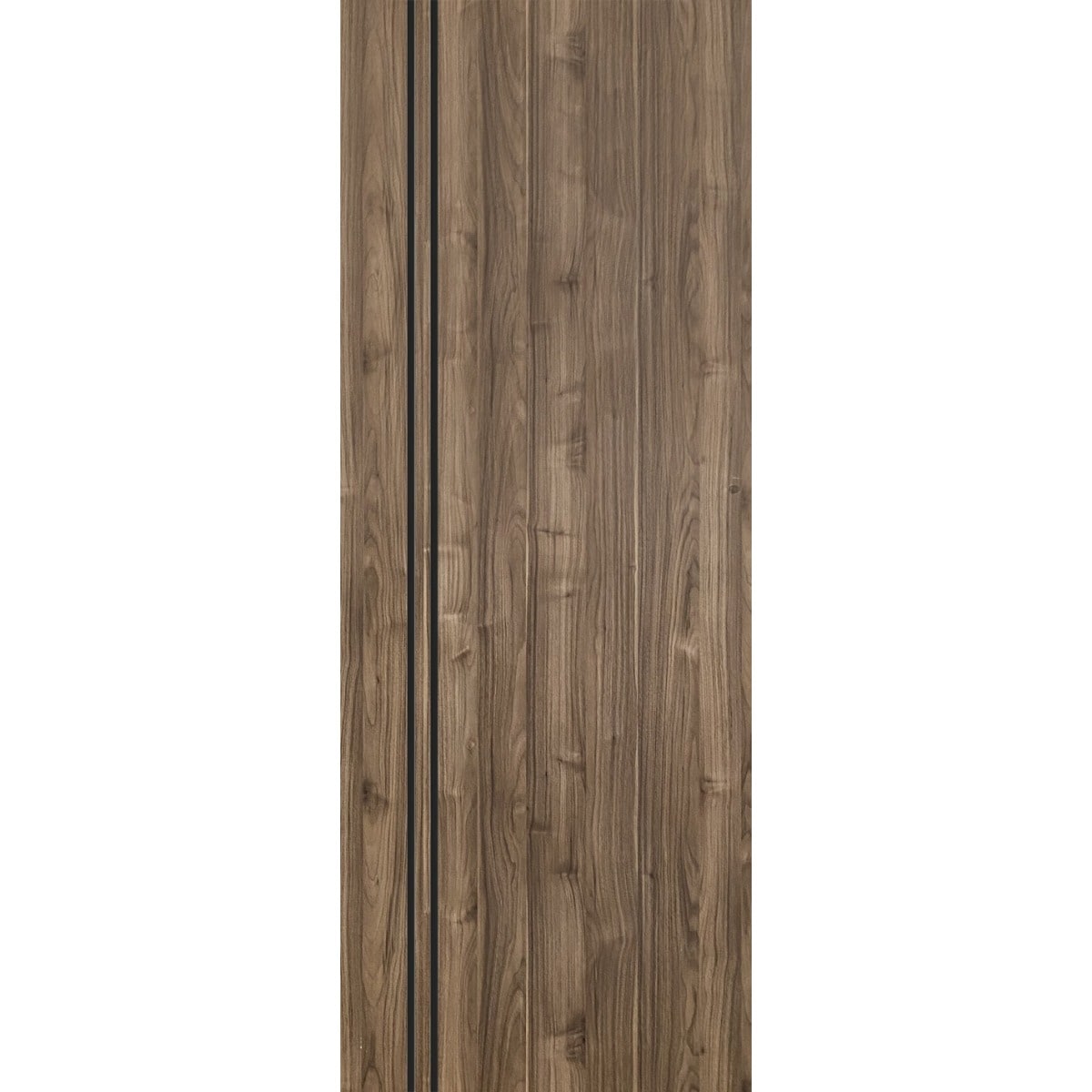 Slab Barn Door Panel 28 x 80 Planum 0016 Walnut with Sturdy Finished