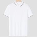 Homme POLO Tee Shirt Golf Extérieur Casual Col polo Col polo côtelé Manche Courte Mode Vêtement de rue Couleur unie Plein Bouton devant Eté Printemps Standard Noir Blanche Jaune Bleu Poudré Marron