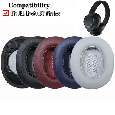 live 500bt jbl earpads Replacement Potein Leather Soft Foam Ear Pads for JBL LIVE500BT Live 500BT Bluetooth Headphones Earpads