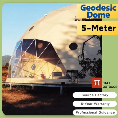 【Free Global Shipping】 5 Meters Diameter Geodesic Dome Tent 1-2 people Spherical Tent Hotel Resort Outdoor Luxury Glamping Dome