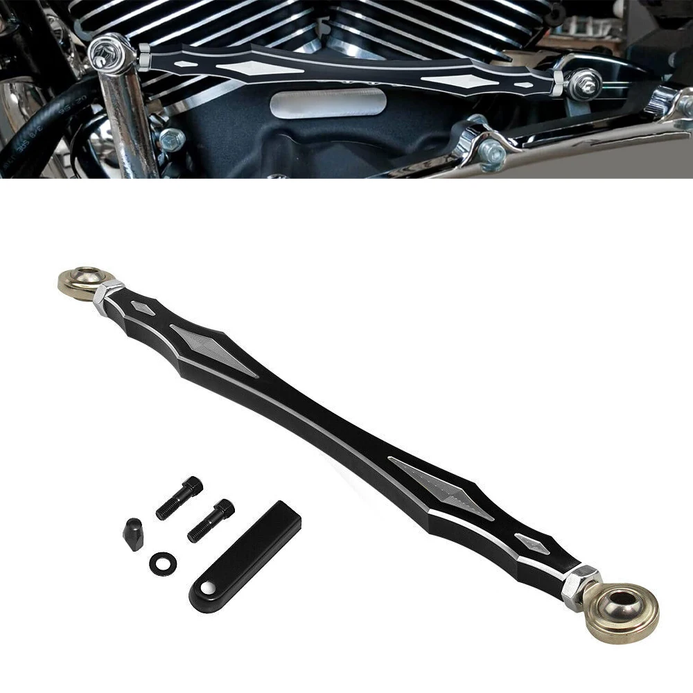 Schwarze Motorrad-Schaltgestänge für Harley Touring Street Glide Electra Glide Softail Dyna 1986–2023 Image