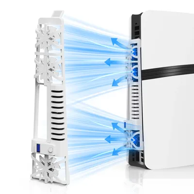 Cool Gaming Silent Fan P5175 für PS5 Slim mit mehrfarbigem RGB-buntem Lichtmodus und Turbolader mit Image