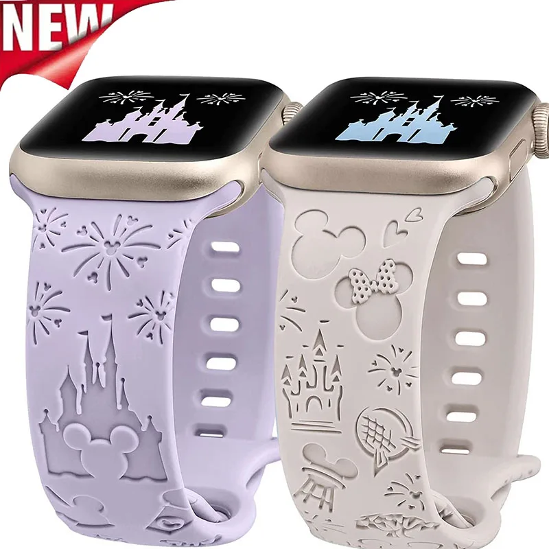 Graviertes Armband für Apple Watch Band 49 mm 44 40 mm 45 41 38 mm 42 mm Silikon Solo Loop Armband iWatch 10 9 8 Ultra 7 6 5 Gürtel Image