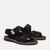 Sandale TIMBERLAND "ADLEY SHORE BACKSTRAP SANDAL", Gr. 38,5, schwarz (blk suede), Leder, Synthetik, Schuhe