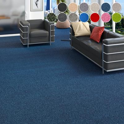 Teppichboden MY HOME "Zephyra, Schlinge, Made in Netherlands", blau (dunkelblau), B:400cm H:8mm L:225cm, Kunstfaser, Teppiche, Uni Farben, Breite 400 cm, Schlinge, strapazierfähig Image