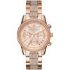 Chronograph MICHAEL KORS "BRYANT", rosa (roségoldfarben), Armbanduhren, Damen, Quarzuhr, Armbanduhr, Damenuhr, Stoppfunktion, Edelstahlarmband
