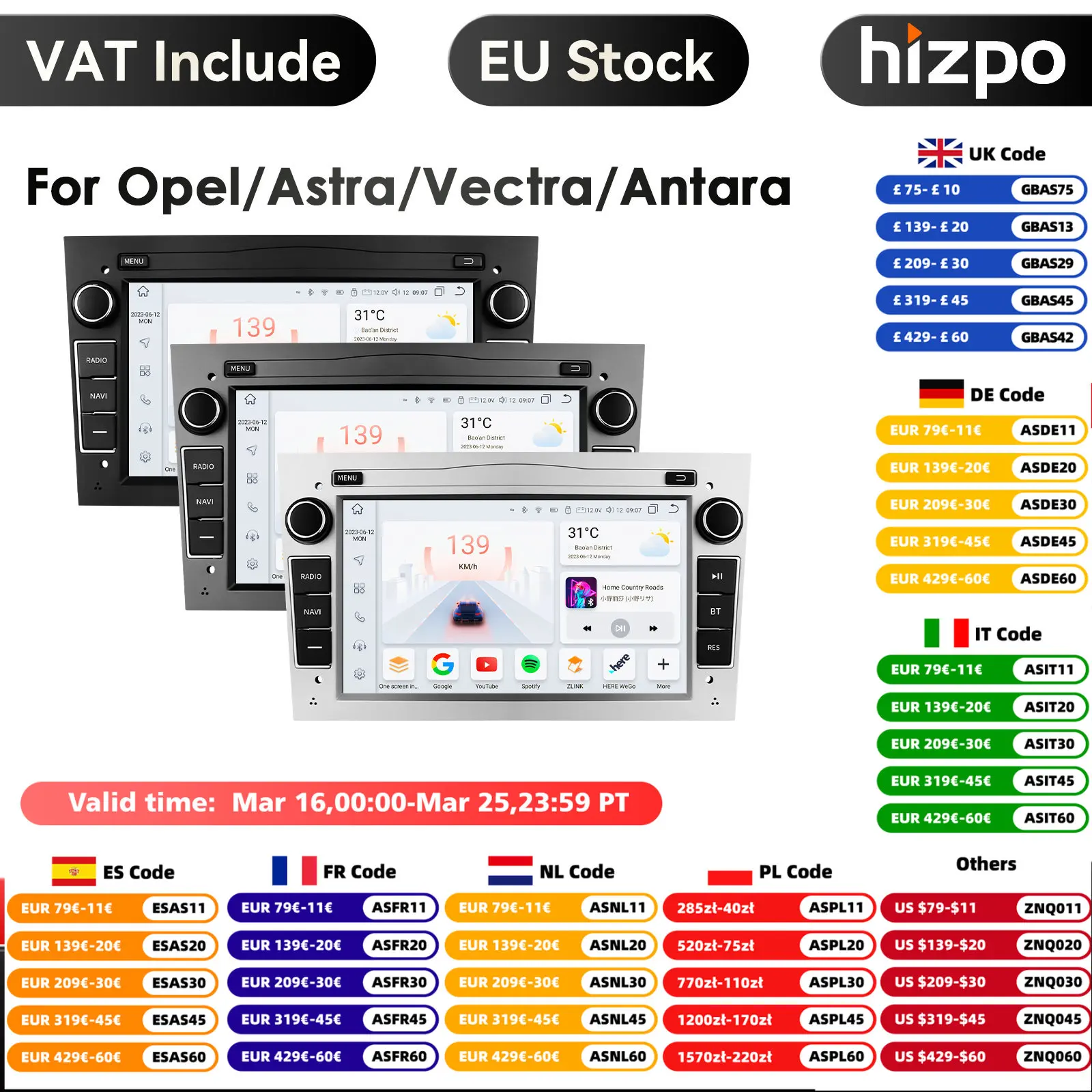 4g carplay android 2 din auto gps player für opel astra h j 2004 vectra vauxhall antara zafira corsa c d vivaro meriva veda radio Image