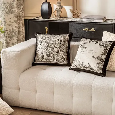 Französisches Land Vintage Samt Kissen bezug, Deko-Kissen bezug, Schlafzimmer Sofa, Wohnzimmer Image