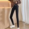 Pantaloni da yoga da donna Leggings foderati in pile Vita alta Controllo della pancia Sollevamento dei glutei Yoga Pilates Palestra Allenamento Collant Autunno Inverno Sport Activewear