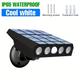 Luce di sicurezza solare a LED luce da tramonto all'alba proiettore da 3000 lm pannello solare da parete lampada da esterno 3 modalità sensore di luce sensore di movimento IP65 impermeabile lampada da parete wireless