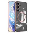 Custodia per telefono Shockproof Retro con placcatura magnetica per S24 Ultra/Plus/Standard S23 Ultra/Plus con supporto per ricarica wireless.