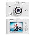 Fotocamera retro 4K per vlogging WiFi Schermo LCD HD 2.4\" Zoom Digitale 16X Compatta Obiettivo Grandangolare Point and Shoot
