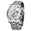 Montre chronographe étanche à quartz pour hommes de la marque Olevs échelle numérique et multifonction.