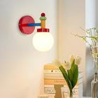 Applique murale décorative d'intérieur pour chambre d'enfant Source lumineuse G9 Lampes murales pour jardin d'enfants et salle de classe 110-240 V Appliques murales en verre