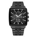 Montre-bracelet à quartz rectangulaire pour homme REWARD Montre de sport d'affaires de luxe Aiguilles lumineuses Étanche