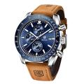 Montre-bracelet analogique à quartz Benyar pour homme élégante de sport de créateur étanche cadeau élégant pour homme